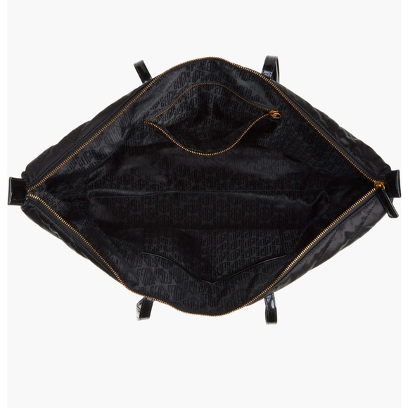 Kurt Geiger Union Jack Large Shopper Shoulder Tote Bag Black Quilted - Picture 5 of 5